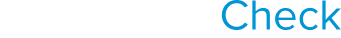 Logo AssurePay Check blanc et bleu