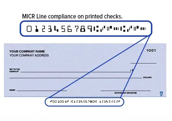 Conformité des lignes MICR sur les chèques-1