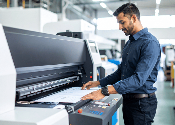 Un Pakistanais utilise une imprimante industrielle pour copier