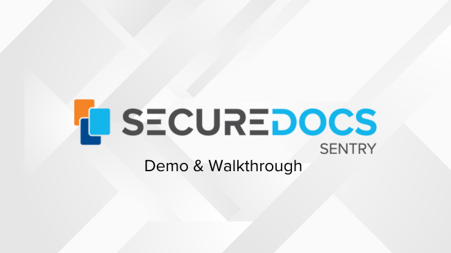 Démonstration et présentation de SecureDocs