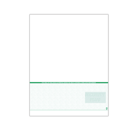 Sécurité plus papier chèque