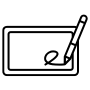 Icône du pavé de signature